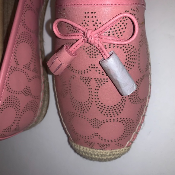 NWT - COACH DUSTY ROSE PERFORATED Espadrilles - 8B - Picture 3 of 11